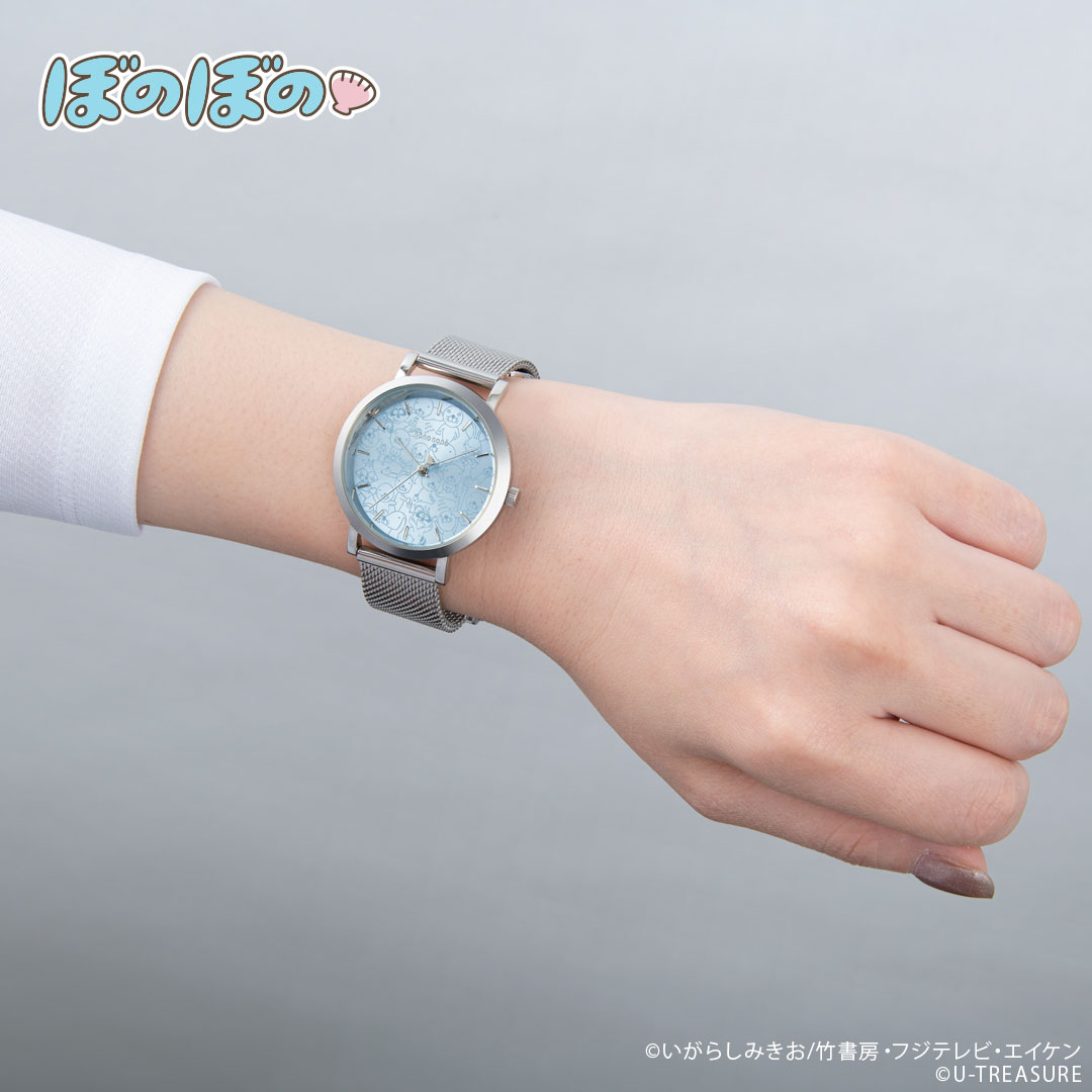 【ぼのぼの】コラボ商品　第3弾。淡いブルーが印象的な腕時計。8月17日（火）発売のサブ画像2_着用イメージ