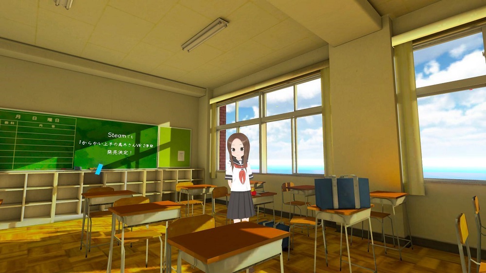 Steamストアにて『からかい上手の高木さんVR 2学期』発売決定！高木さんが東京ゲームショウ2021 オンラインにやってくる！のサブ画像4_教室には高木さんが。