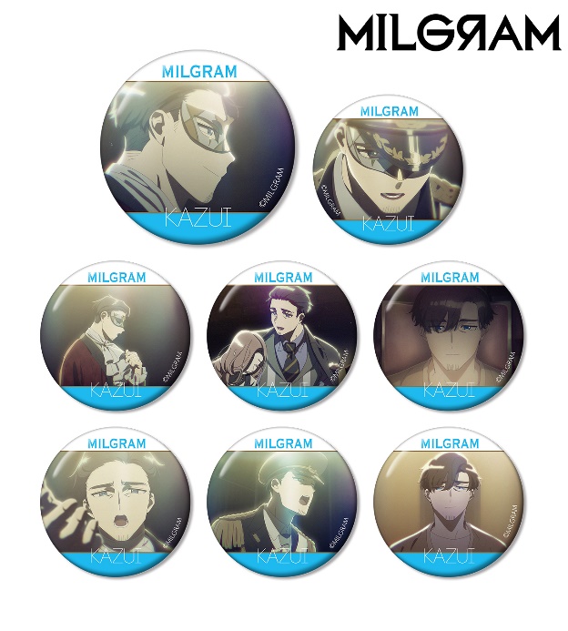 『MILGRAM -ミルグラム-』のトレーディング MV 缶バッジ カズイ『half』、BIGアクリルキーホルダーなどの受注を開始！！アニメ・漫画のオリジナルグッズを販売する「AMNIBUS」にてのメイン画像