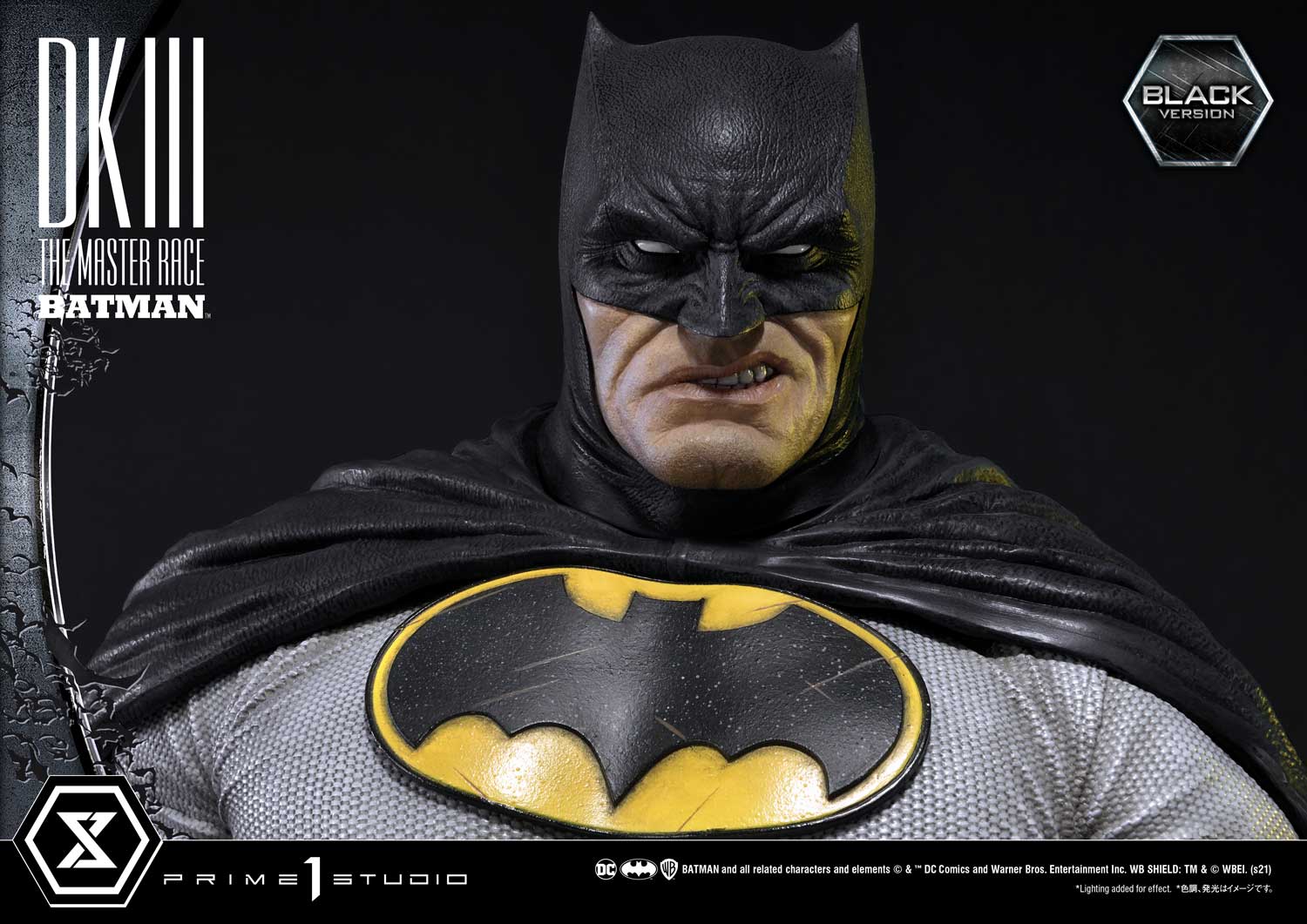 全世界350体限定生産！バットマンファン必見！！屈指の名作コミック「ダークナイトⅢマスターレース」より、老齢かつマッシブなバットマンがブラックコスチュームで商品化！のサブ画像3