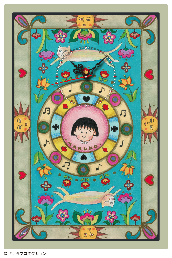 「ちびまる子ちゃん」扉絵デザイン壁掛け時計を10月下旬に発売します。のサブ画像2