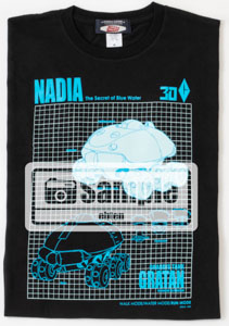 「ふしぎの海のナディア」30年を記念した、グラタン＆ν-ノーチラス号の設定Tシャツが写真公開！　現在、「Newtype Anime Market」で予約受付中！のサブ画像2