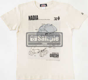 「ふしぎの海のナディア」30年を記念した、グラタン＆ν-ノーチラス号の設定Tシャツが写真公開！　現在、「Newtype Anime Market」で予約受付中！のサブ画像3