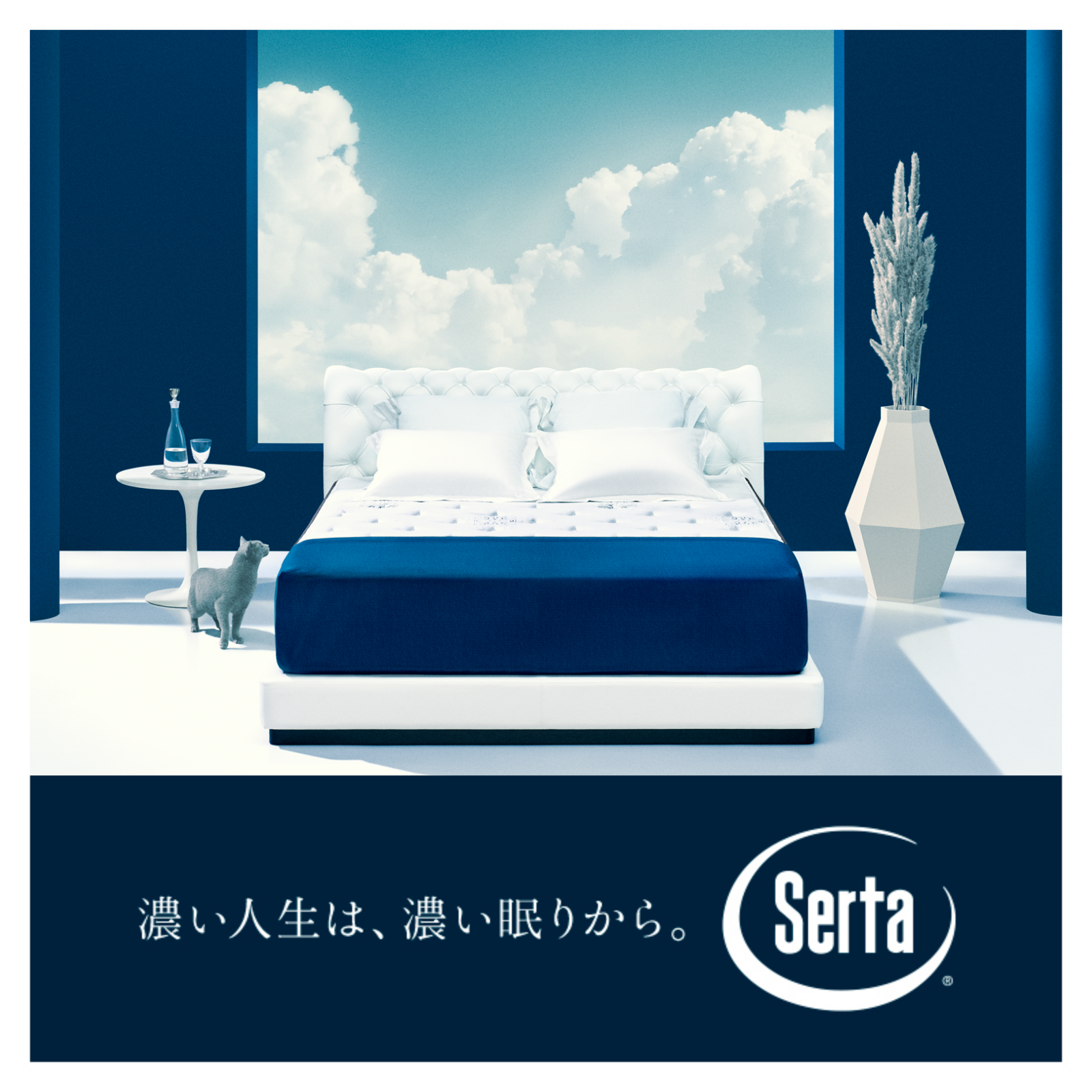 「Serta(サータ)  」夫婦円満を願い開発｜一緒のベッドに、２つの寝心地が選べる「ペアリングツイン®」テレビCMを放送開始｜新婚夫婦の5組に1組が、ダブルベッドが原因でケンカをしている実態を受けのサブ画像13