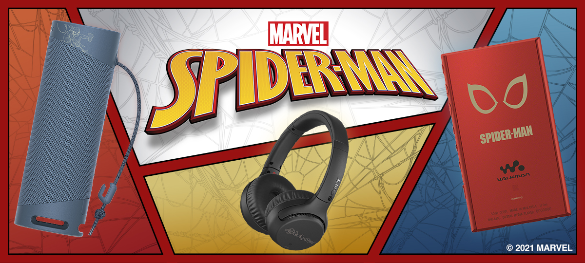 「スパイダーマン」特別デザインのヘッドホン、スピーカー、ウォークマン®を本日10月7日(木)より、ソニーストアにて注文受付開始のサブ画像1