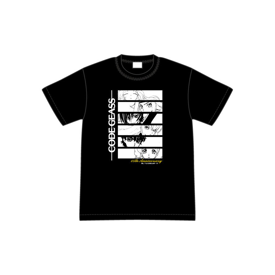 「コードギアス 反逆のルルーシュ」15周年記念 POP UP ショップが、静岡パルコで10/22(金)より開催！のサブ画像2_Tシャツ(S～XL)…各3,850円(税込)