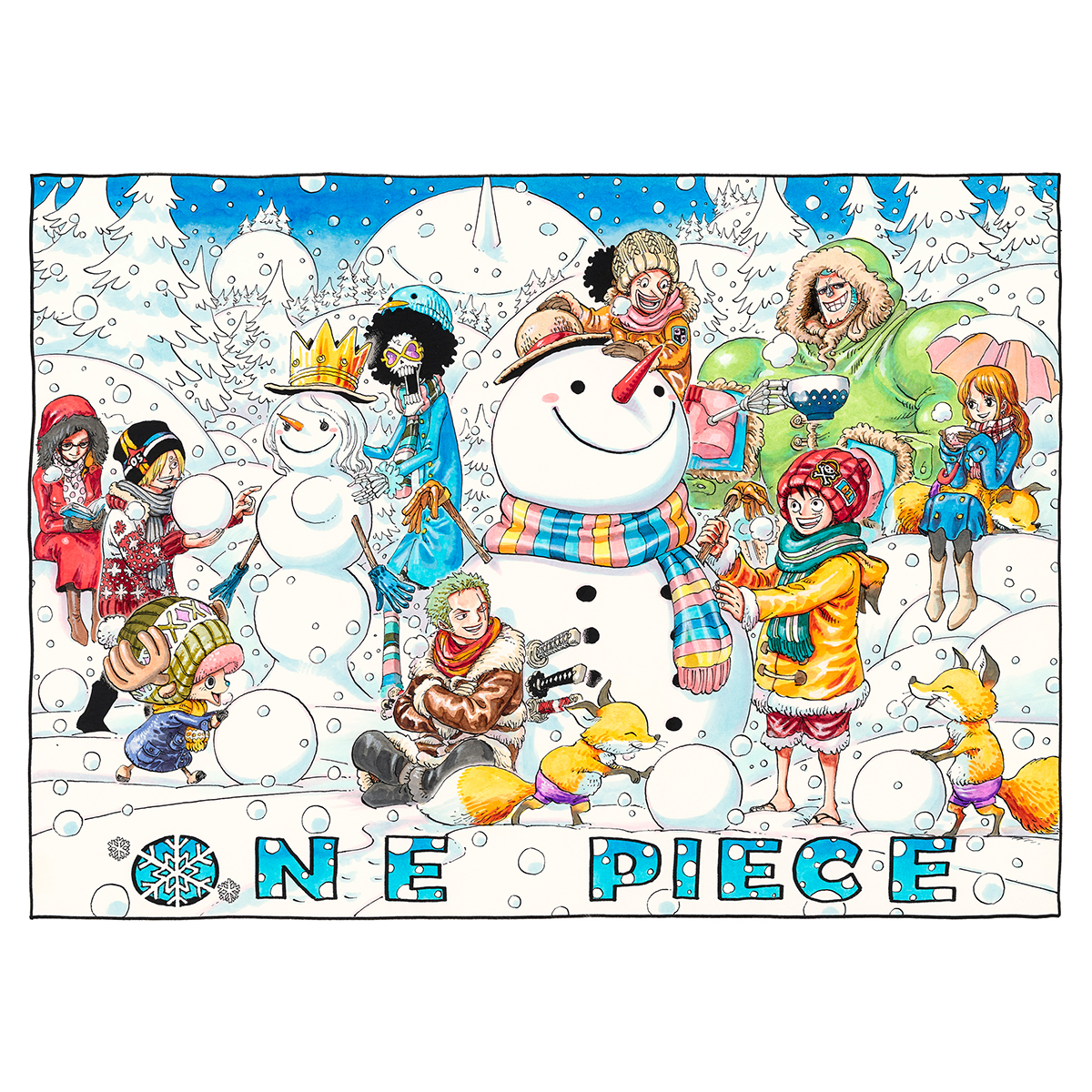集英社マンガアートヘリテージ、尾田栄一郎「ONE PIECE/WinterWaltz」作品を販売開始のサブ画像1_(c)2021, Eiichiro Oda ／Shueisha Inc. All rights reserved.