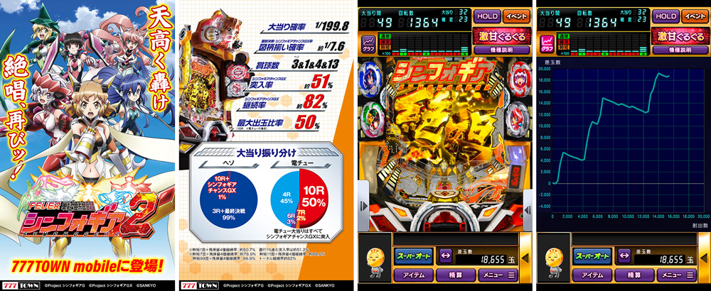 「Ｐフィーバー戦姫絶唱シンフォギア２」がぱちんこ・パチスロゲーム「777TOWN mobile」に登場！のサブ画像3