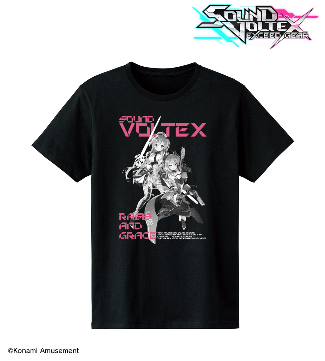 『SOUND VOLTEX EXCEED GEAR』のレイシス＆グレイス Tシャツ、ロゴ パーカーなどの受注を開始！！アニメ・漫画のオリジナルグッズを販売する「AMNIBUS」にてのメイン画像