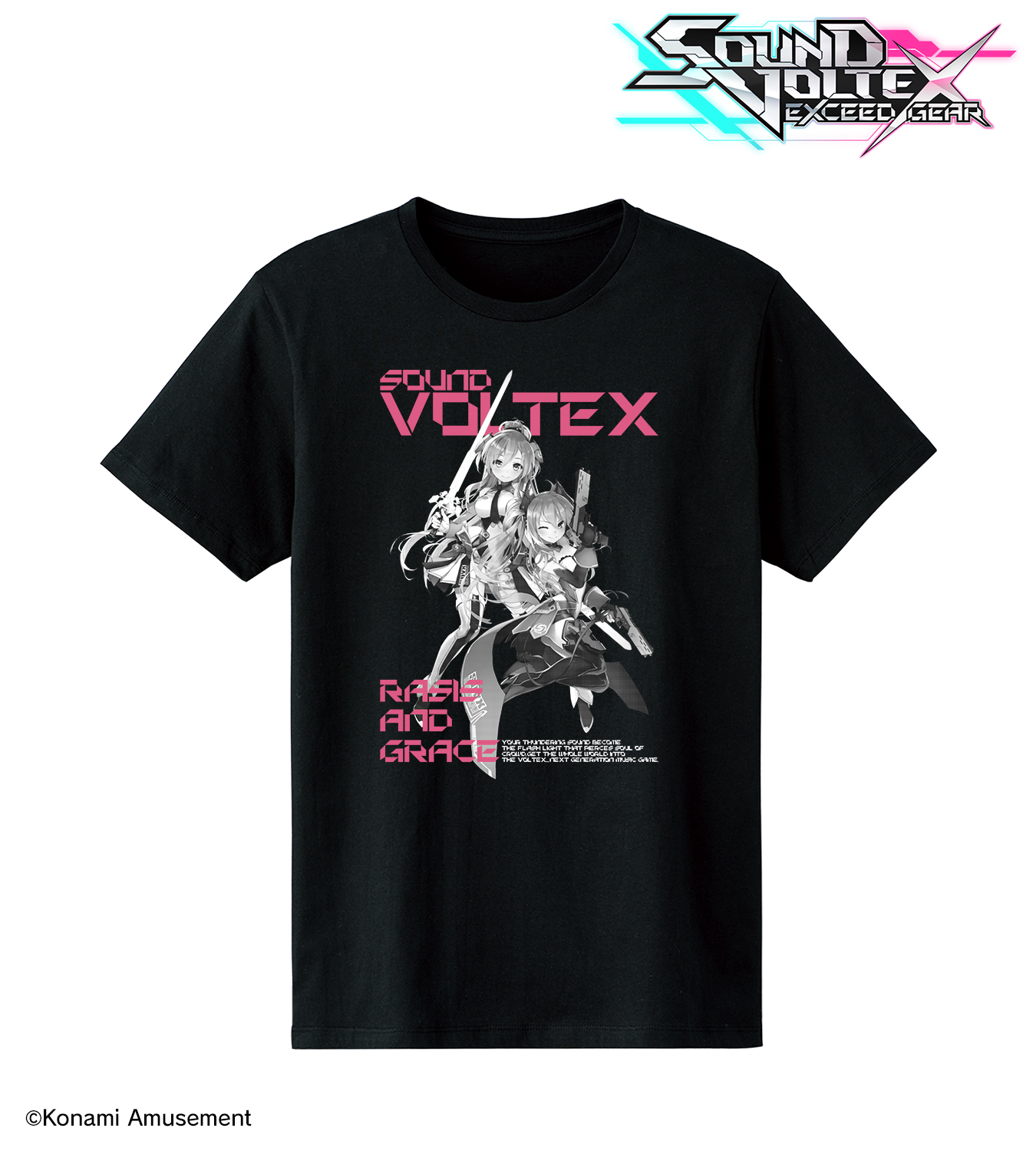 『SOUND VOLTEX EXCEED GEAR』のレイシス＆グレイス Tシャツ、ロゴ パーカーなどの受注を開始！！アニメ・漫画のオリジナルグッズを販売する「AMNIBUS」にてのサブ画像2