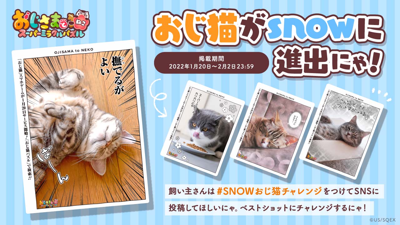 花江夏樹さんが猫(ネコ)を演じる 『おじさまと猫 スーパーミラクルパズル』 正式サービス開始！のサブ画像5