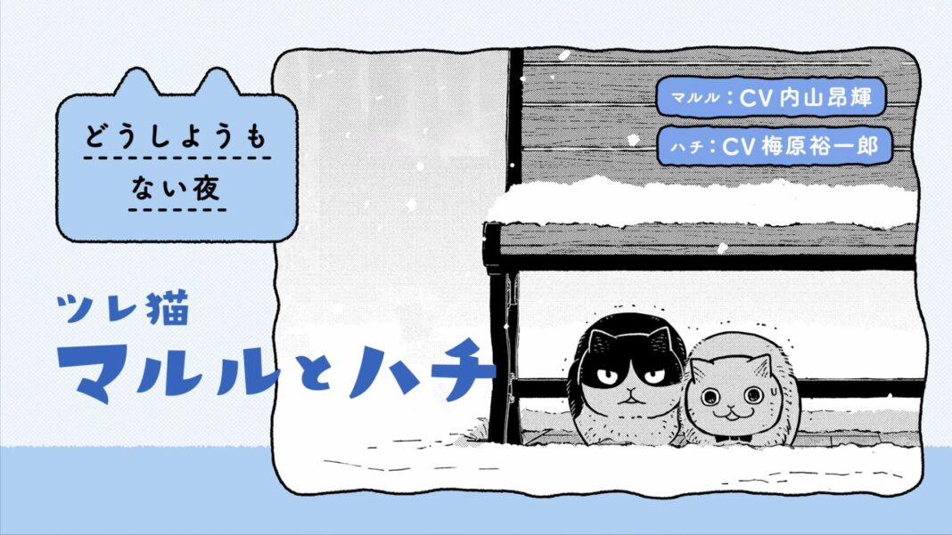 声優・内山昂輝さんと梅原裕一郎さんが“にゃんにゃん”？　2月22日の「猫の日」に、おふたりが猫語で会話する『ツレ猫 マルルとハチ』の初PVが公開！のメイン画像